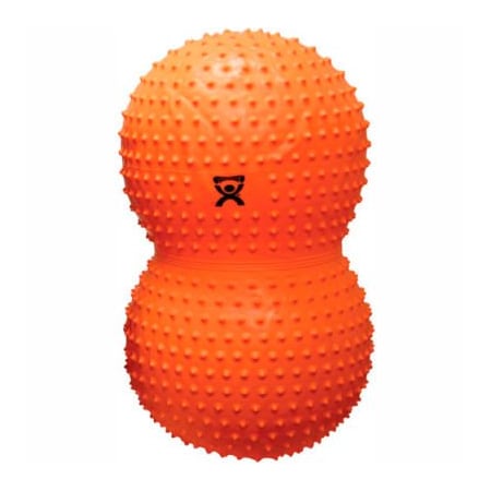 Fabrication Enterprises CanDo Inflatable Exercise Sensi-Saddle Roll, Orange, 20" Dia. x 39"L 30-1736